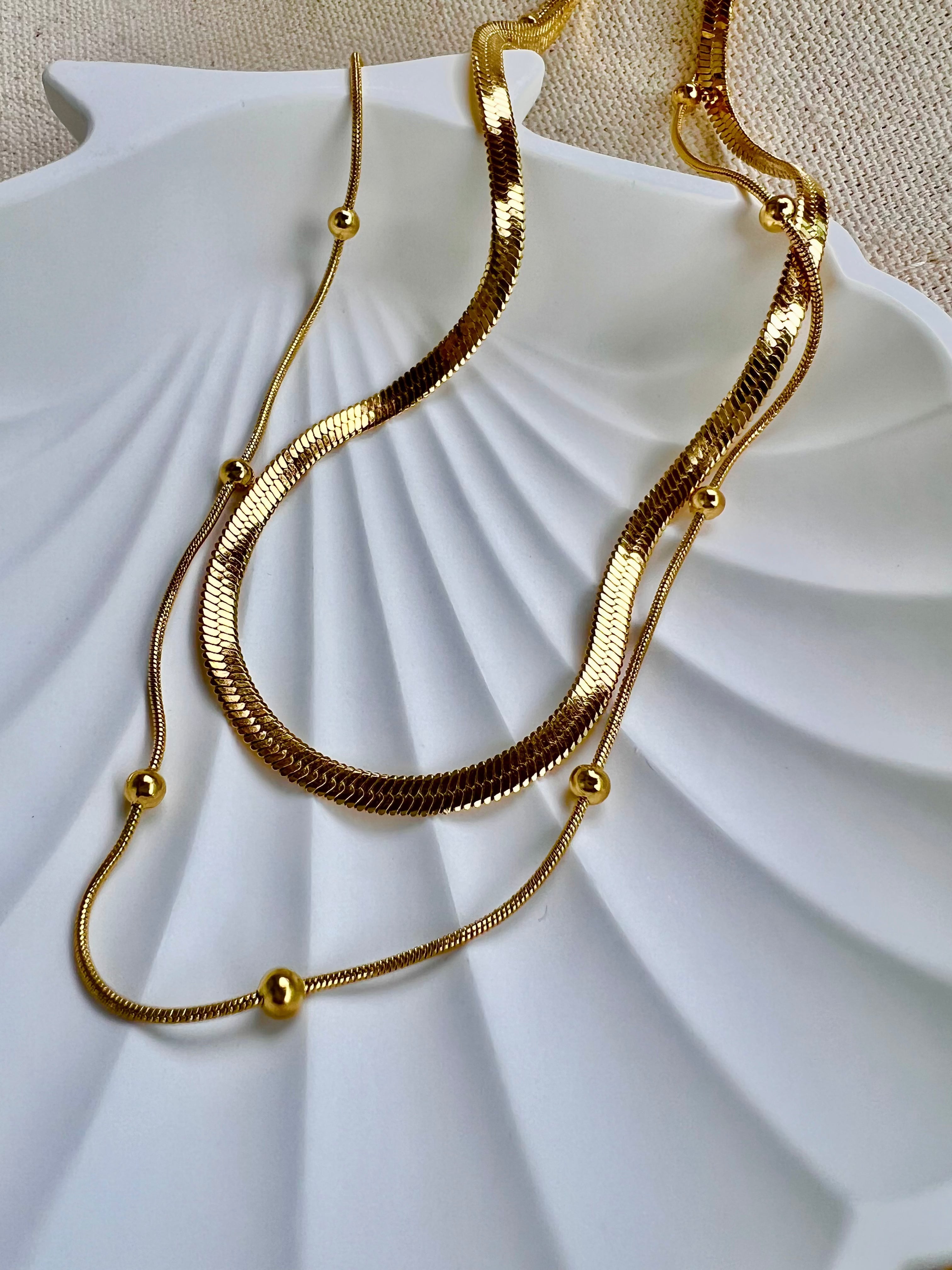 Lot De Bijoux Fantaisie Dorés à Démêler - Chaînes Et Colliers - 132 Grammes - Occasion Bon État