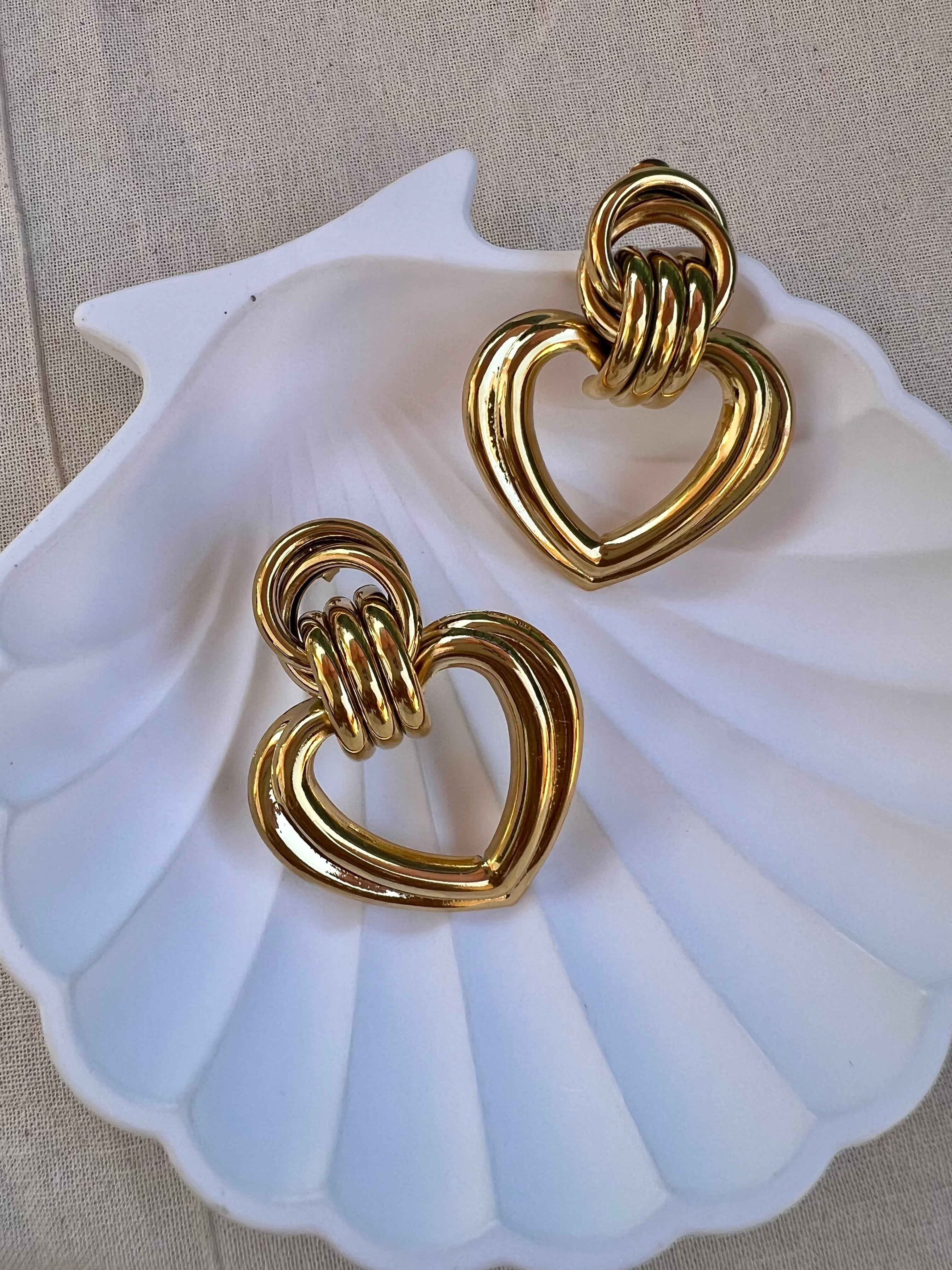 Boucles d'oreilles dorées