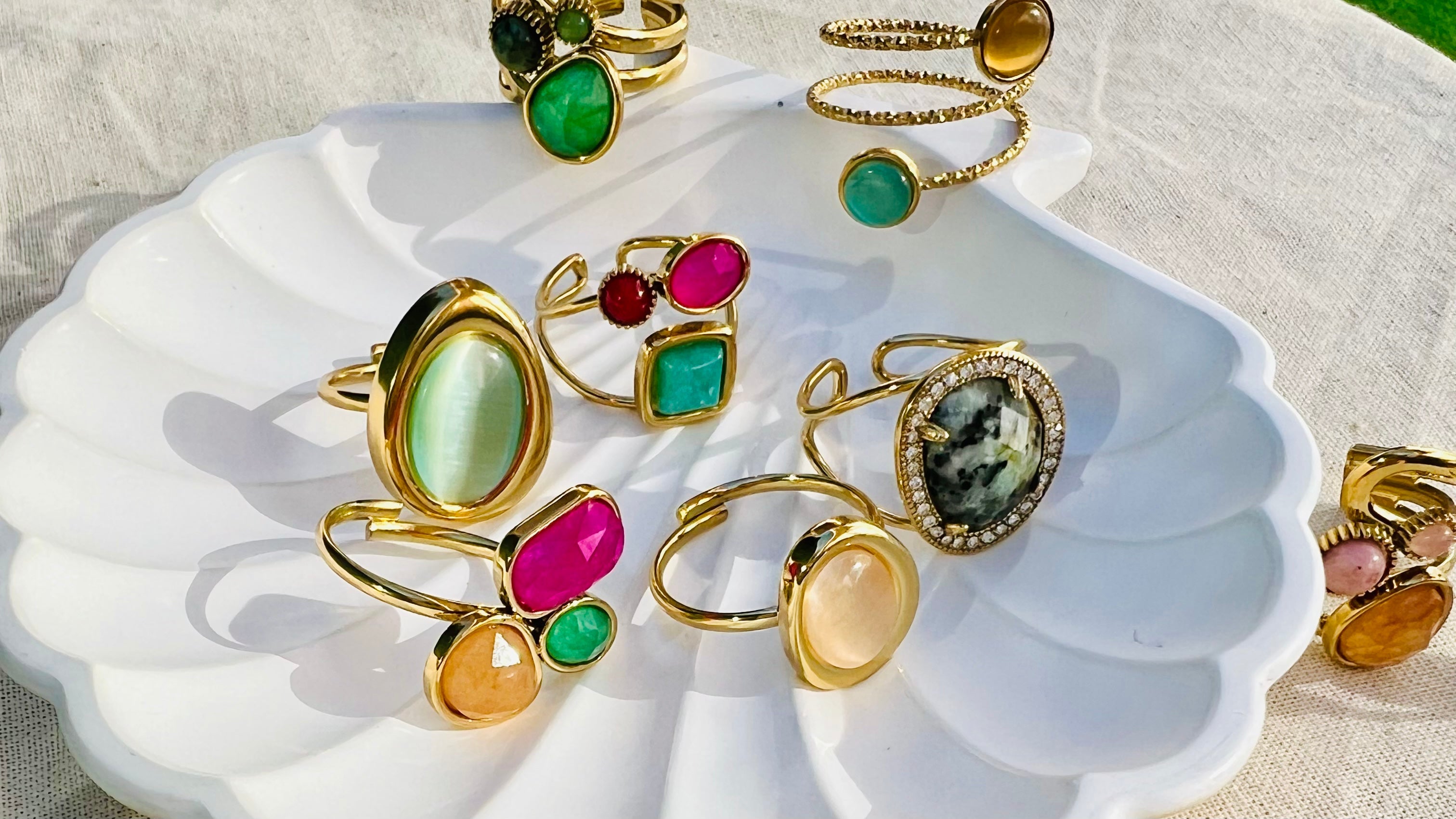 Toutes les bagues en pierres naturelles