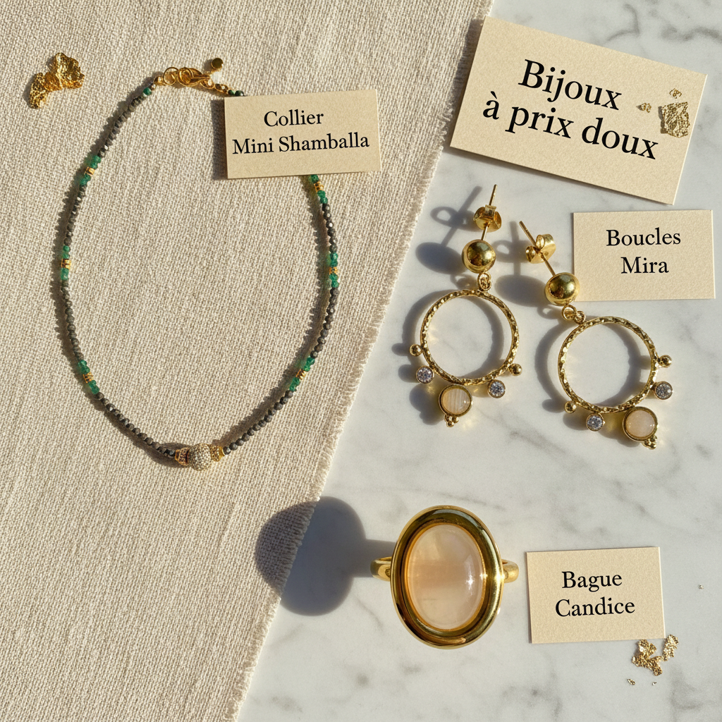 Bijoux à prix doux avec les vrais modèles